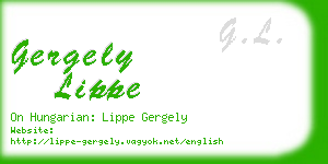 gergely lippe business card